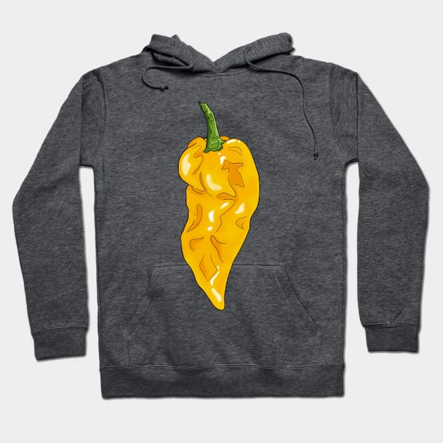 Chilli pepper sticker set habanero jalapeno carolina reaper fatalii Hoodie by MojoCoffeeTime